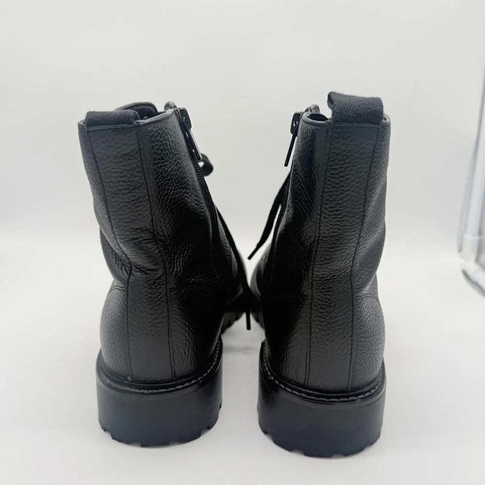 Vince Men's Dominic Black Combat Boots - Picture 12 of 16